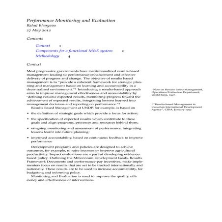 Evaluation performance-monitoring