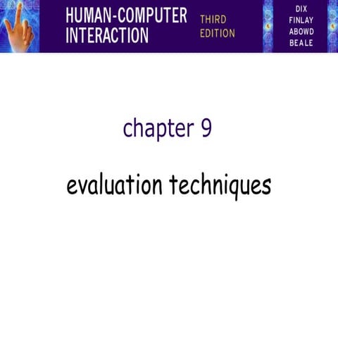 evaluation-ppt is a good paper for ervalution technique