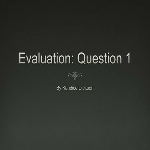Evaluation   q1