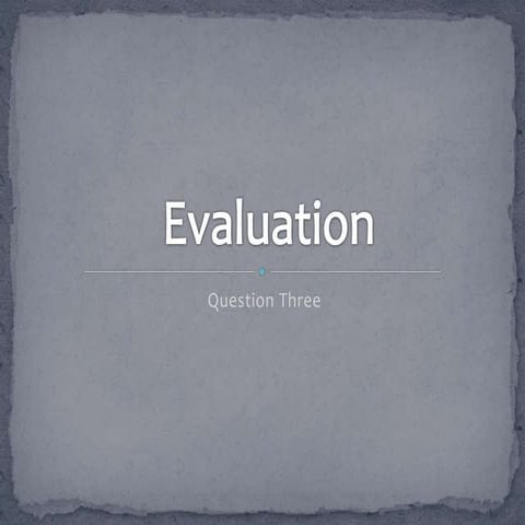 Radio Script Evaluation Three | DOCX