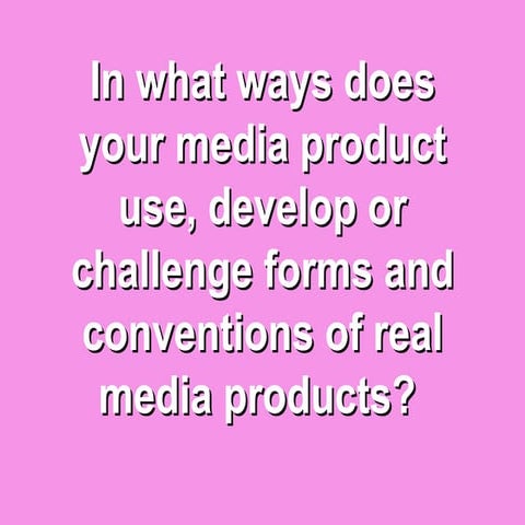 A2 Media Evaluation - Question 1