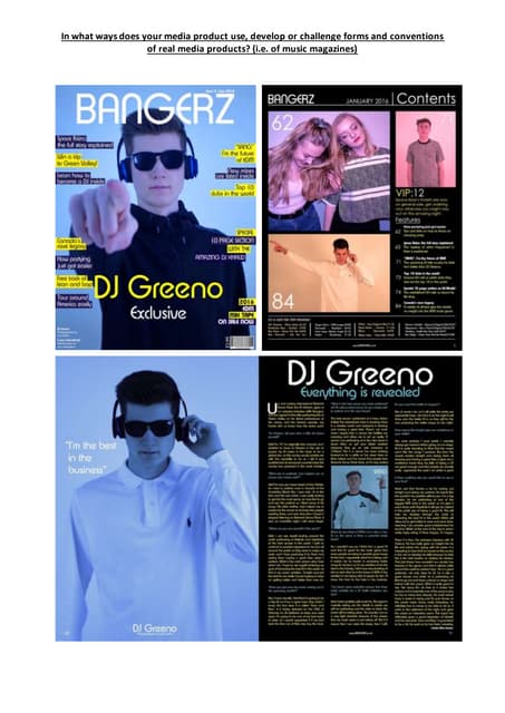 Magazine examples coursework 1 | DOCX