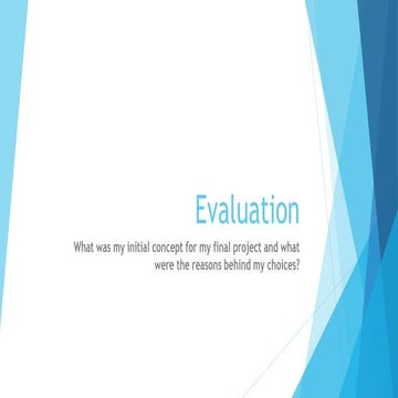 Evaluation 1