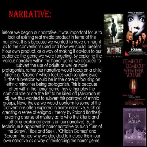 Evaluation 1: in what ways does your media product use, challenge or develop ...