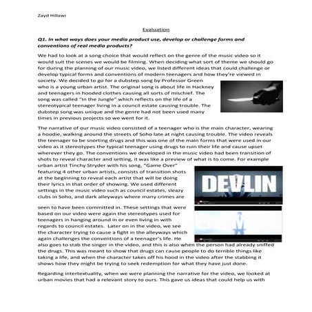 Evaluation[1] zayd h