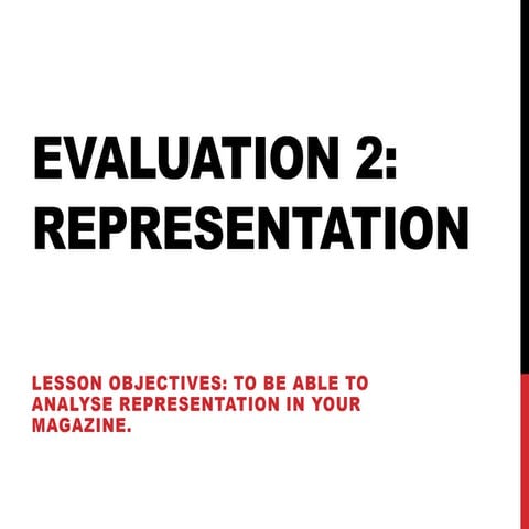 AS Evaluation 2 Representation