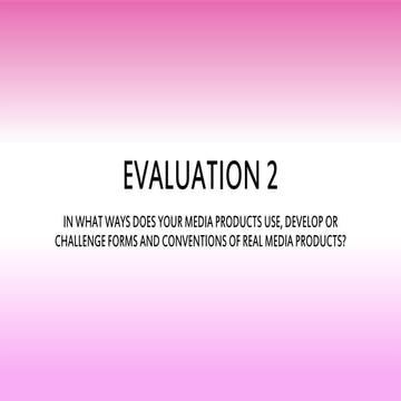 Evaluation 2