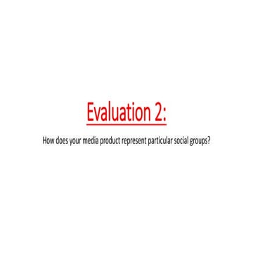 Evaluation 2