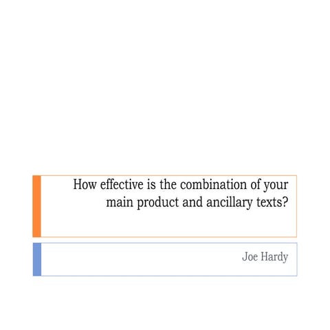 Evaluation 2  how effective is the combination of your main (1)