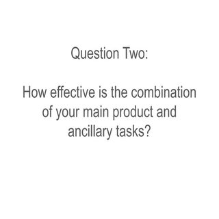 Evaluation question 2 