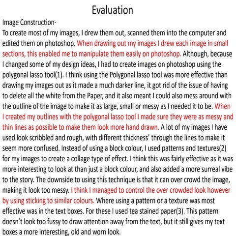 Evaluation 2 (with improvements)