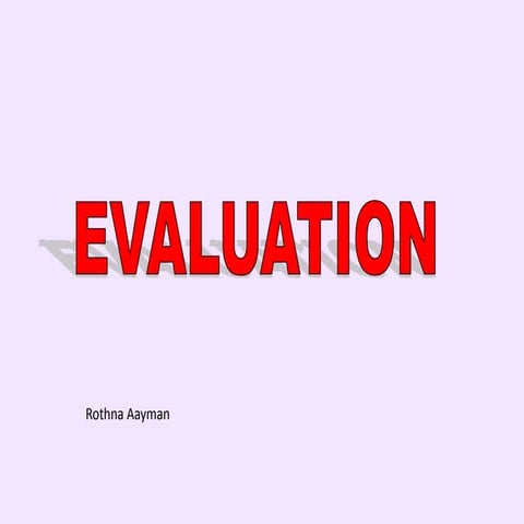 Evaluation 4
