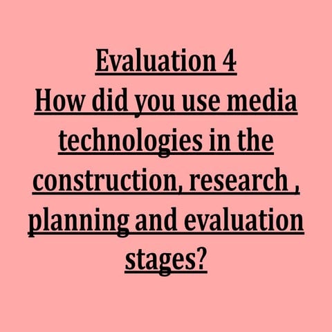 Evaluation 4