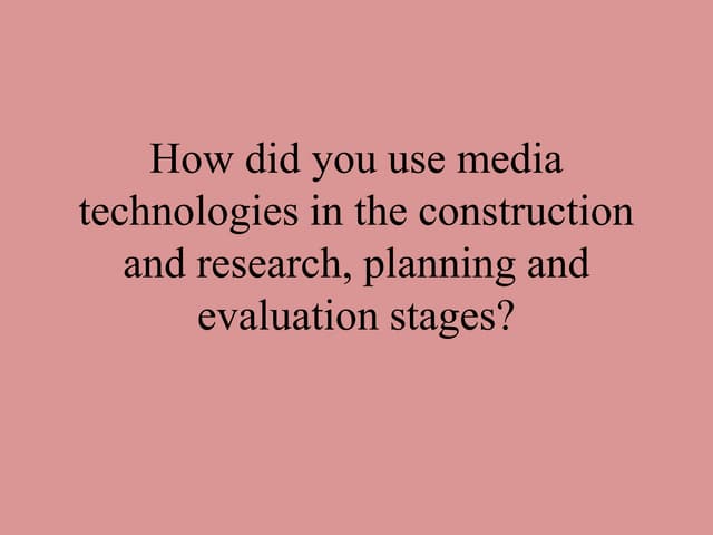 Evaluation 4