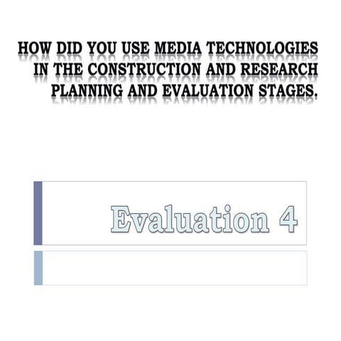 Evaluation 4 | PPTX