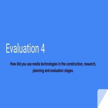 Evaluation 4