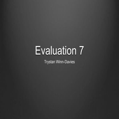 Evaluation Activity 7 | PPTX
