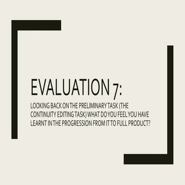 Evaluation 7