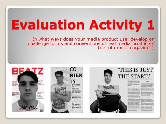 Evaluation activity 1