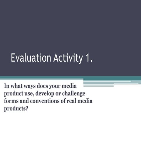 Evaluation activity 1 | PPTX