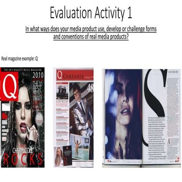 Evaluation activity 1