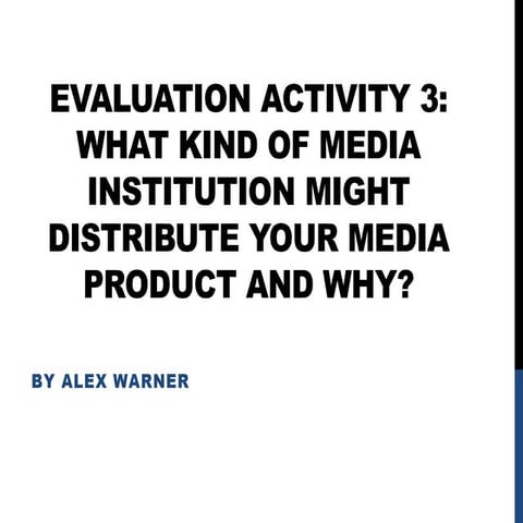 Evaluation activity 3