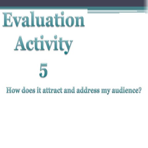Evaluation Activity 5 Adam