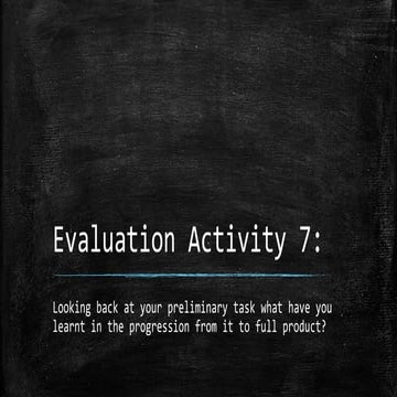 Evaluation Activity 7 | PPTX