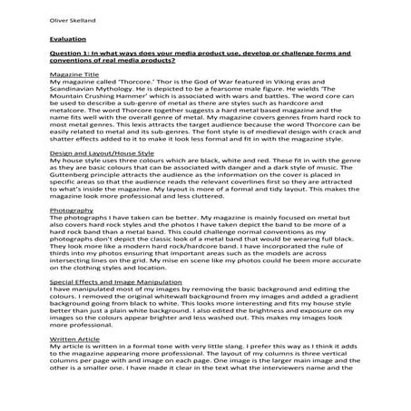 Final major project reflective diary | DOCX
