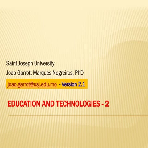 Evaluation and technologies 2