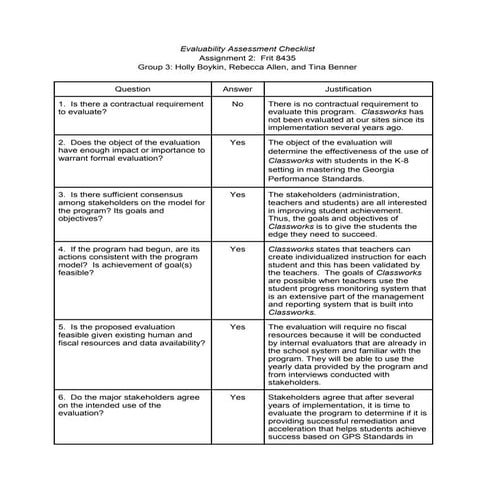 Evaluation checklist%20group%203