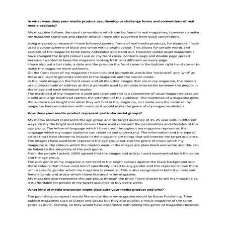 Evaluation Commentary