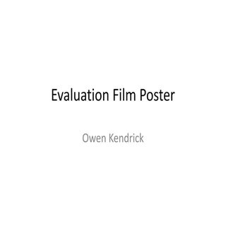 Evaluation film poster