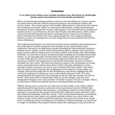 Evaluation Questions