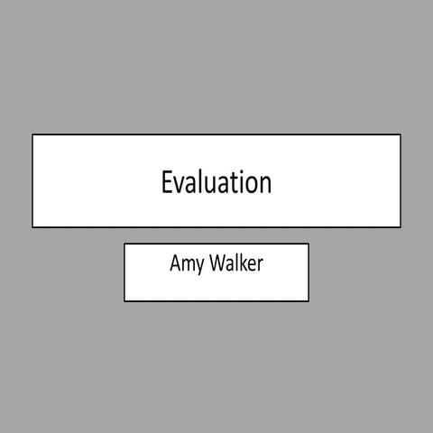Evaluation 