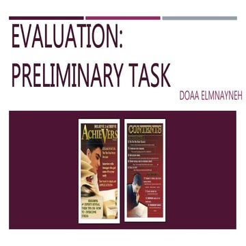 Evaluation for preliminary task