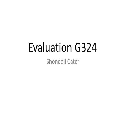 Evaluation g324