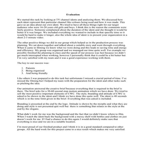 Task 2 mind map | DOCX