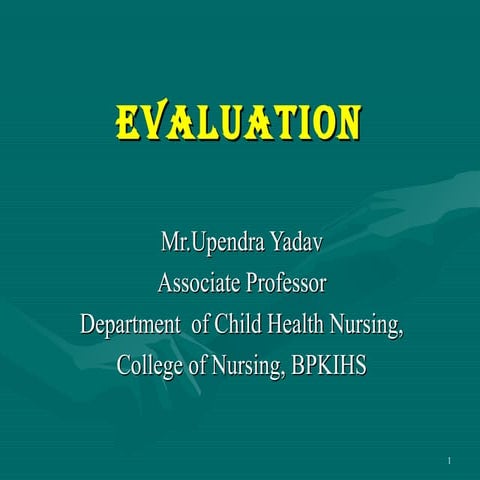 Evaluation introduction