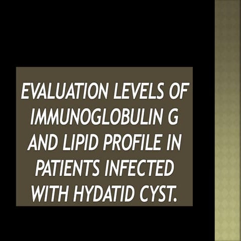 lipid profiles in - hyatid disese