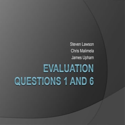 Evaluation media