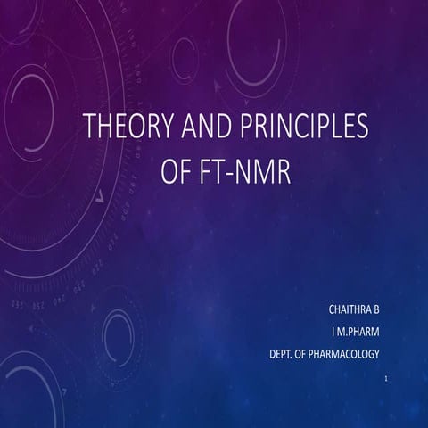 theory and principles of ft nmr
