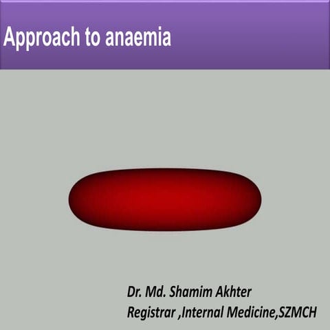 Evaluation of anaemia 