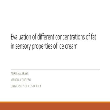 Evaluation of different concentrations of fat in sensory (1)