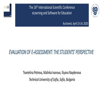 Evaluation of e-assessment