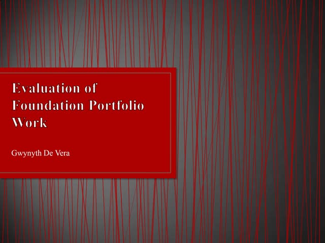 Foundation Portfolio Evaluation