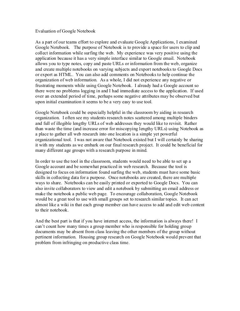 The notebook conclusion image