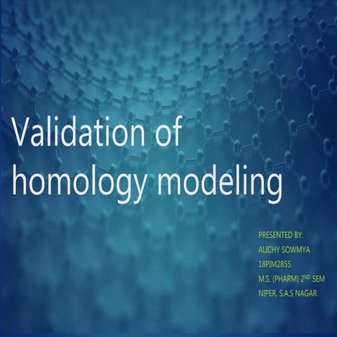 Validation of homology modeling