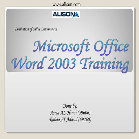 Evaluation of online learning