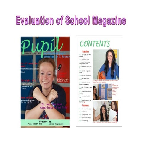 Evaluation of school magazine